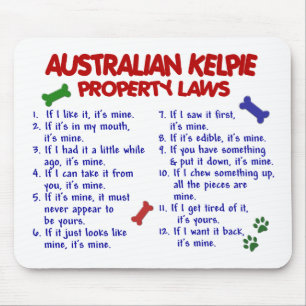 Tapis De Souris Lois AUSTRALIENNES 2 de propriété de KELPIE