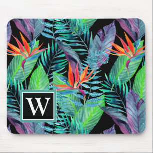 Tapis De Souris L'oiseau d'aquarelle du paradis ajoutent votre