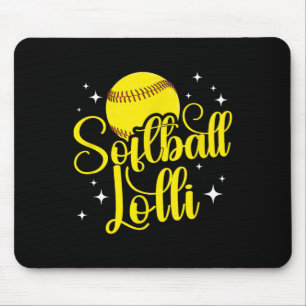 Tapis De Souris Lolli de softball d'un lolli de joueur de softball
