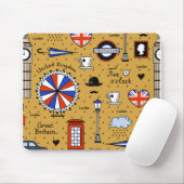 Tapis De Souris London Doodles (Avec souris)