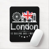Tapis De Souris Londres Appelle Et Je Dois Aller À Mousepad (Avec souris)