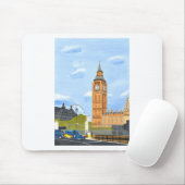 Tapis De Souris Londres Big Ben (Avec souris)