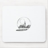 Tapis De Souris Londres dans une boule de verre. (Devant)