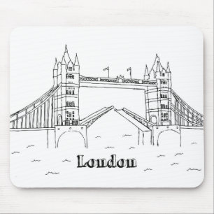 Tapis De Souris Londres Ponts Vacances Dessin Vacances Art Trave