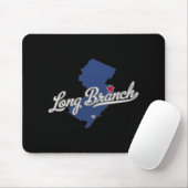 Tapis De Souris Long Branch New Jersey Nj Map (Avec souris)