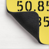 Tapis De Souris Longitude de la latitude de Bruxelles (Coin)