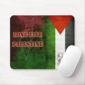 Tapis De Souris Longue vie Palestine Drapeau Grunge Mousepad (Avec souris)