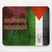 Tapis De Souris Longue vie Palestine Drapeau Grunge Mousepad (Devant)