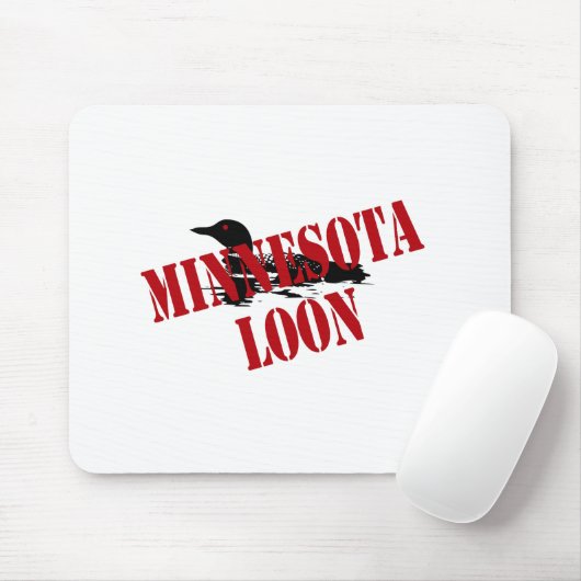 Tapis De Souris Loon du Minnesota (Avec souris)