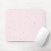Tapis De Souris L'or pointille le rose de Mousepad (Avec souris)