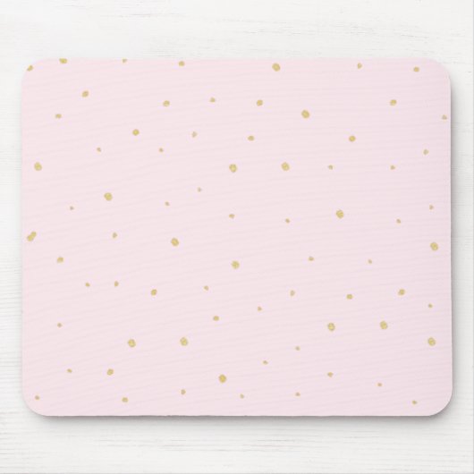 Tapis De Souris L'or pointille le rose de Mousepad (Devant)