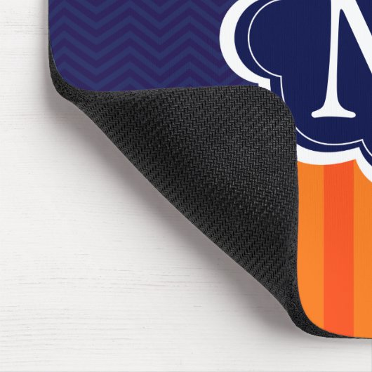 Tapis De Souris L'orange barre l'initiale faite sur commande de (Coin)