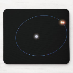 Tapis De Souris L'orbite d'un système triple étoile en forme d'hor