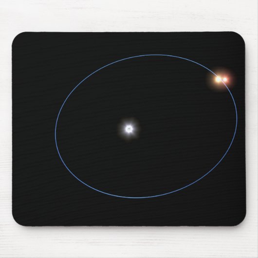 Tapis De Souris L'orbite d'un système triple étoile en forme d'hor (Devant)