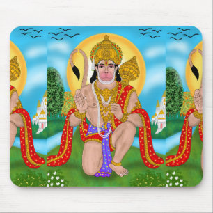 Tapis de souris Lord Hanuman – Accessoire de burea