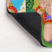 Tapis De Souris Lord Hanuman Mouse Pad – Spiritual Desk Accessory (Coin)