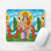 Tapis De Souris Lord Hanuman Mouse Pad – Spiritual Desk Accessory (Avec souris)