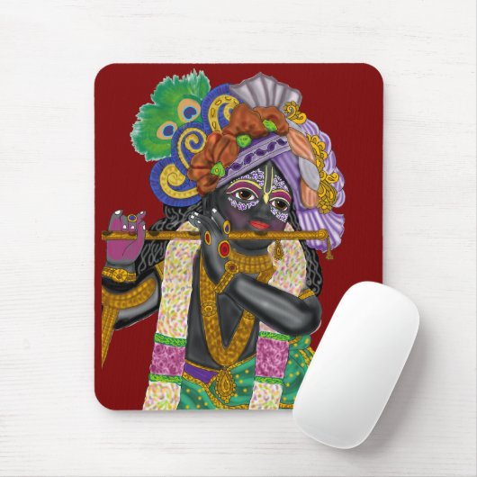 Tapis De Souris Lord Krishna Mouse Pad (Avec souris)