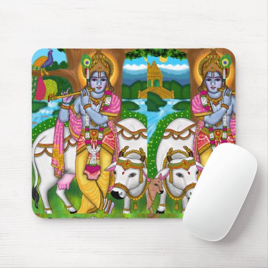 Tapis De Souris Lord Krishna Mousepad (Avec souris)