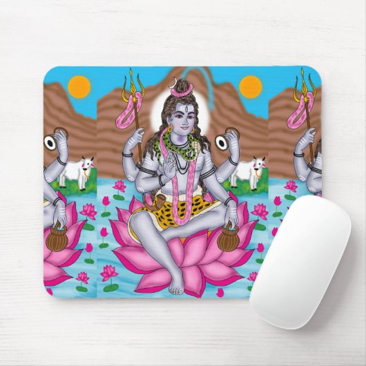 Tapis De Souris Lord Shiva Mouse Pad (Avec souris)
