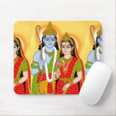 Tapis De Souris Lord SitaRam Mouse Pad – Spiritual Desk Accessory (Avec souris)