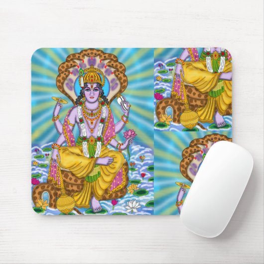 Tapis De Souris Lord Vishnu Pad (Avec souris)