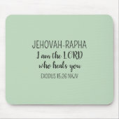 Tapis De Souris Lord Who Heals Light Green Simple Christian (Devant)