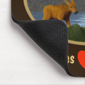 Tapis De Souris L'orignal dans le pré (Coin)