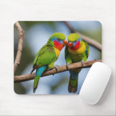 Tapis De Souris Lorikeets arc-en-ciel (Avec souris)