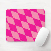 Tapis De Souris Losanges damier rose clair et foncé (Avec souris)
