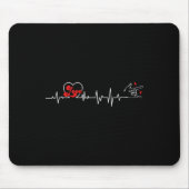 Tapis De Souris Loss Heartbeat Hand Sign Language Loss Awa (Devant)