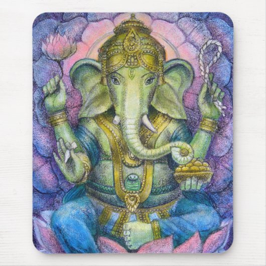 Tapis De Souris Lotus Ganesha Mousepad (Devant)