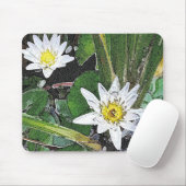TAPIS DE SOURIS LOTUS GRAPHIQUE ART MOUSEPAD (Avec souris)