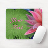 Tapis De Souris Lotus Mousepad rose (Avec souris)