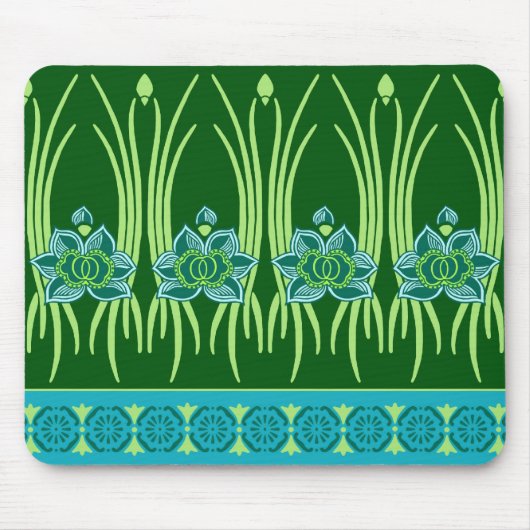 TAPIS DE SOURIS LOTUS NOUVEAU : SCÈNE DE VERT BLEU (Devant)