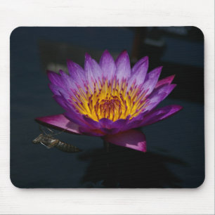 Tapis De Souris Lotus pourpre de la libellule
