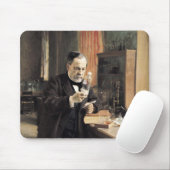 Tapis De Souris Louis Pasteur dans son laboratoire, 1885 (Avec souris)