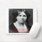 Tapis De Souris Louisa May Alcool "Mal D'Argent" Citation Cadeaux  (Avec souris)