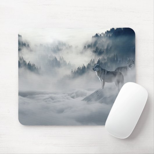 Tapis De Souris Loup (Avec souris)