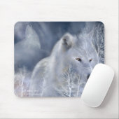 Tapis De Souris Loup blanc (Avec souris)