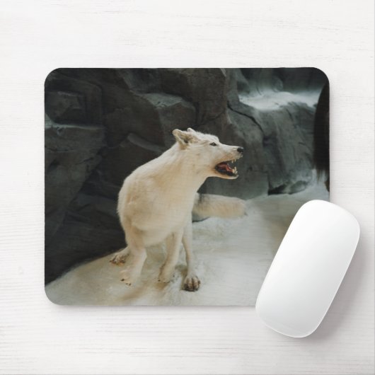 Tapis De Souris Loup blanc (Avec souris)