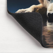 Tapis De Souris Loup blanc (Coin)