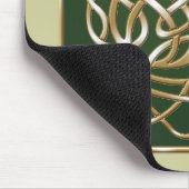Tapis De Souris Loup celtique - Arrière - plan vert (Coin)