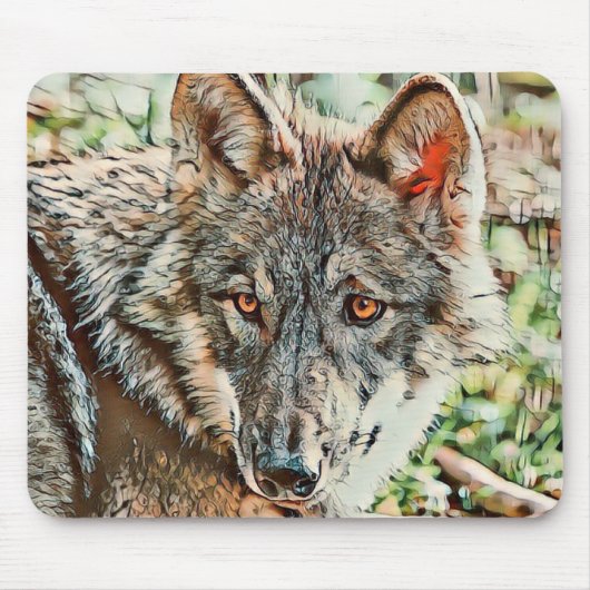 Tapis De Souris loup cinglé (Devant)