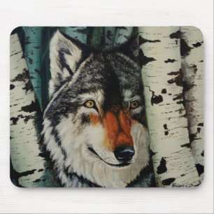 Tapis De Souris "Loup de bois"
