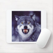Tapis De Souris Loup de grondement (Avec souris)