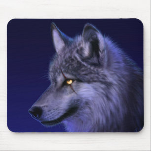 Tapis De Souris Loup de Nuit