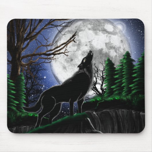 Tapis De Souris loup de protection de souris (Devant)