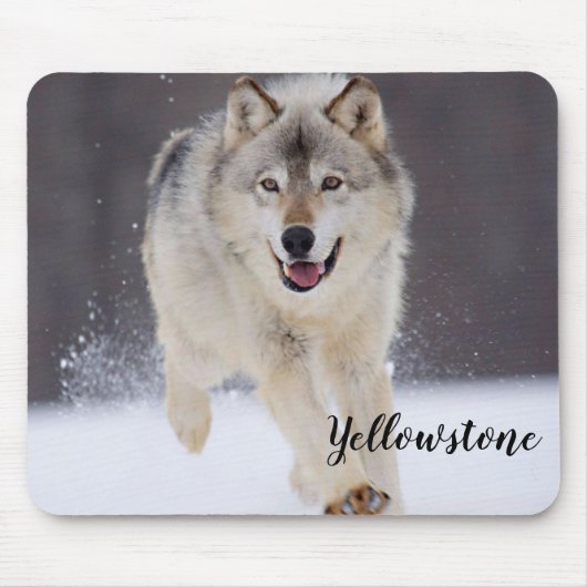 Tapis De Souris Loup de Protection-Yellowstone de souris (Devant)