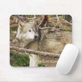 Tapis De Souris Loup de Yellowstone (Avec souris)
